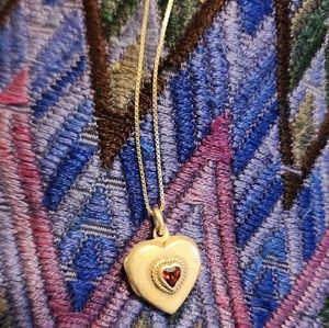 Vintage 925 Silver Heart Locket Necklace